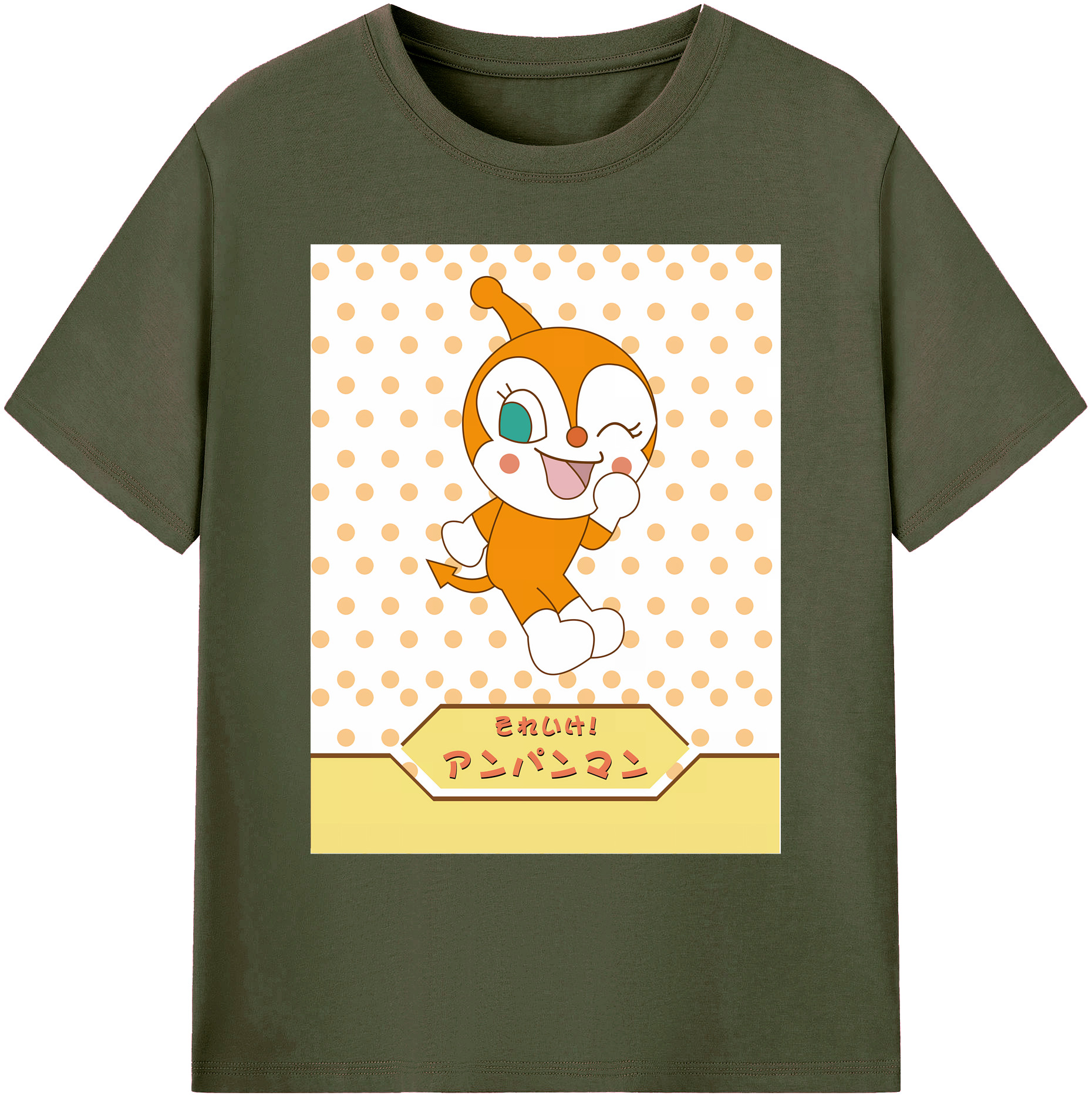 （画像用） アンパンマン Anpanman 綿100％ メンズ半袖Tシャツ｜肌触りやわらか＆通気性